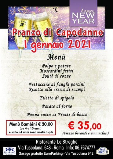 Pranzo di Capodanno 2021