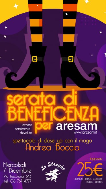 Serata  di Beneficenza per Aresam